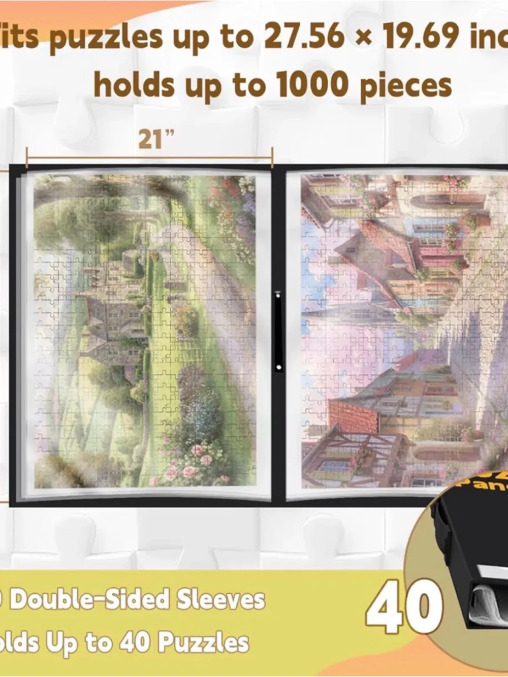 Panorama Puzzle Gift Set | Family Activity | Unique Jigsaw Puzzle